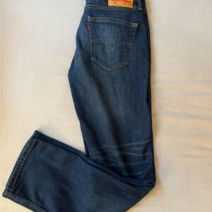 Levi's Dark Blue Straight Jeans